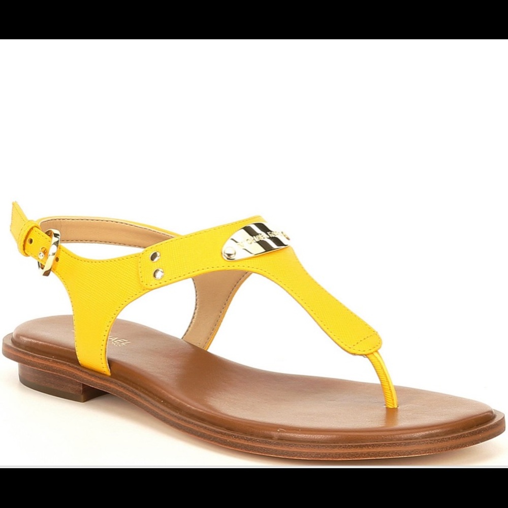 Michael Kors Yellow Gold Plate Sandal